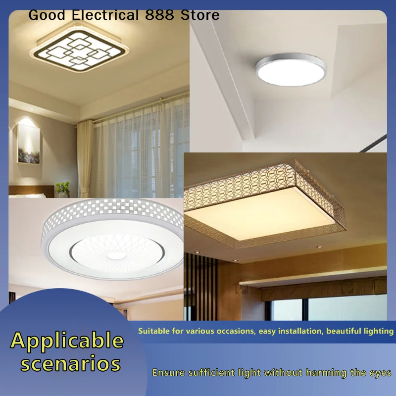 【G】1 Set 12w 18W 24W 36W 48W LED Panel Panel Light Replacement Ceiling Fan Wall Lamp Round Module 220v Led Ceiling Light Module