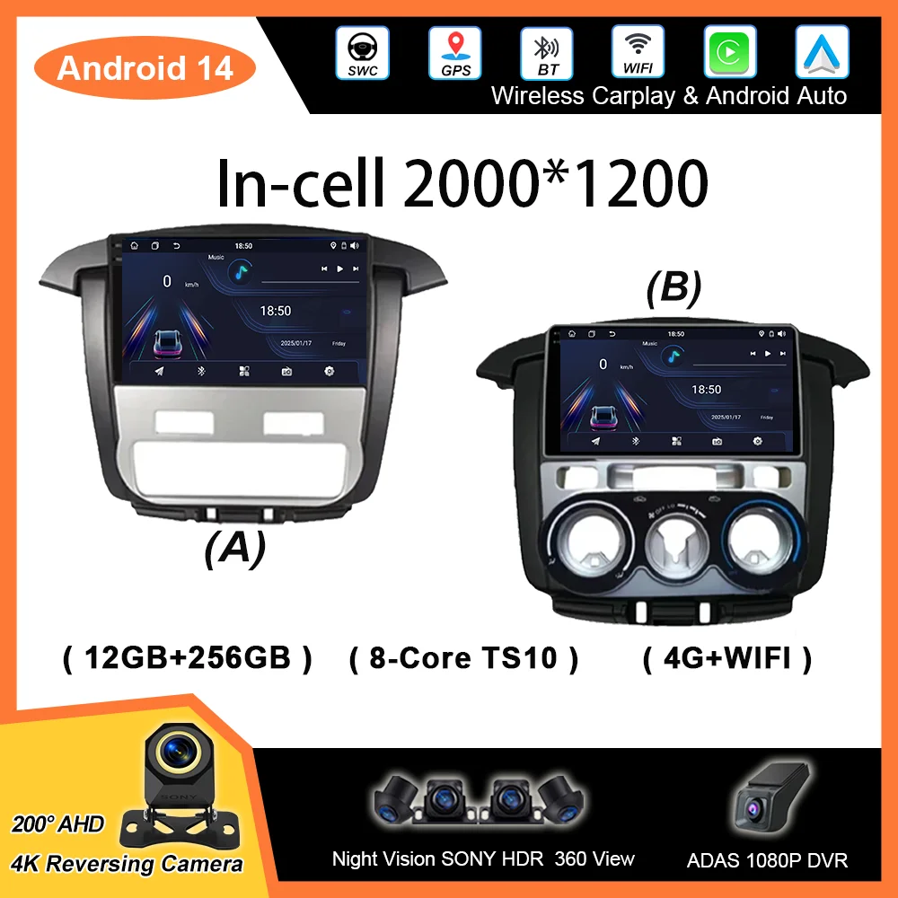 

Android 14 Car Radio Stereo For Toyota Innvoa 2008 -2014 Auto Multimedia Player GPS Navigation Head Unit 2Din WIFI QLED Screen