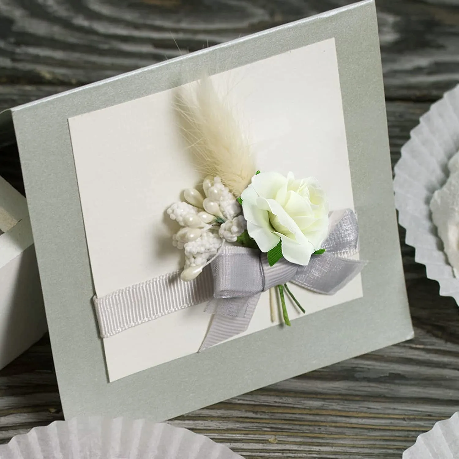 Künstliche Seidenblume Cremefarbene Rose Bestseller Großhandel Hochzeits-Brautstrauß Scrapbook DIY Geschenk Heim- und Gartenwanddekoration – Detail 4