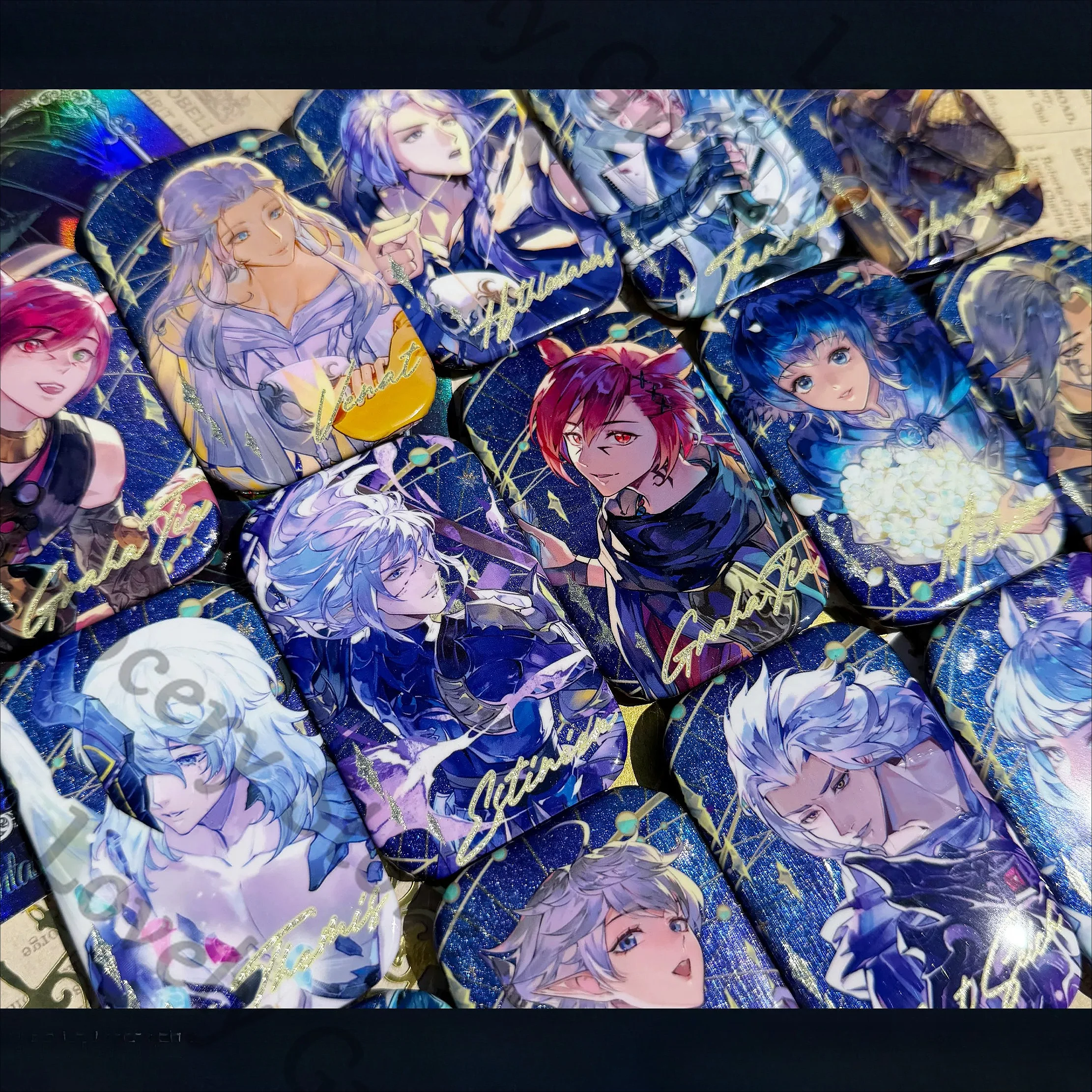 Anime Haurchefant Greystone‌ Emet-Selch Venat G'raha Tia‌ Meteion Hythlodaeus Themis Cosplay Cartoon Badge Emblem Brooch Gift