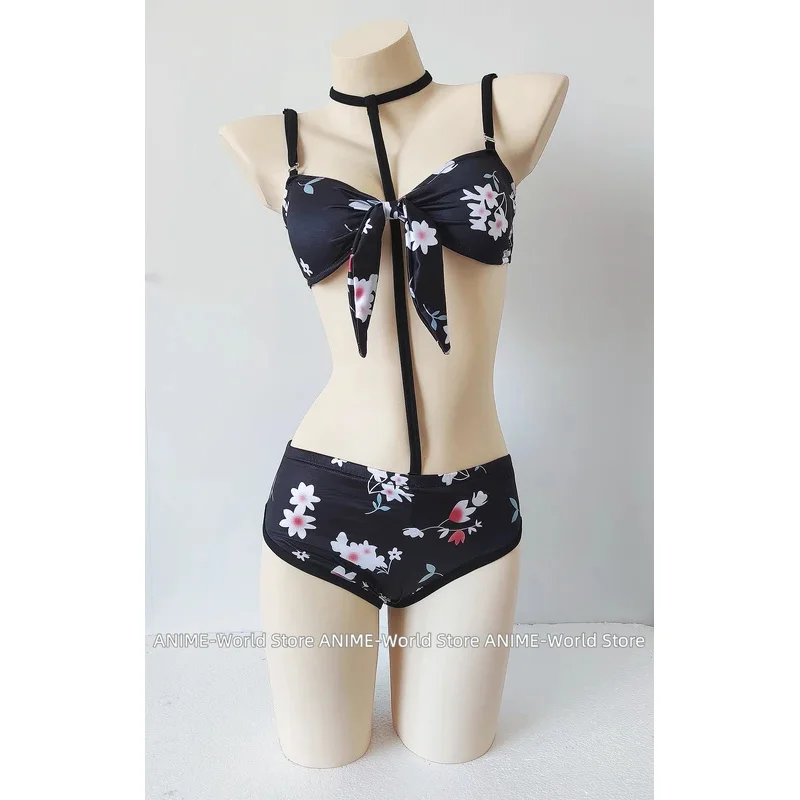 Синий архив Shimoe Koharu Wakaba Hinata, купальник, бикини, карнавальный костюм на Хэллоуин, игровой наряд для женщин, парик