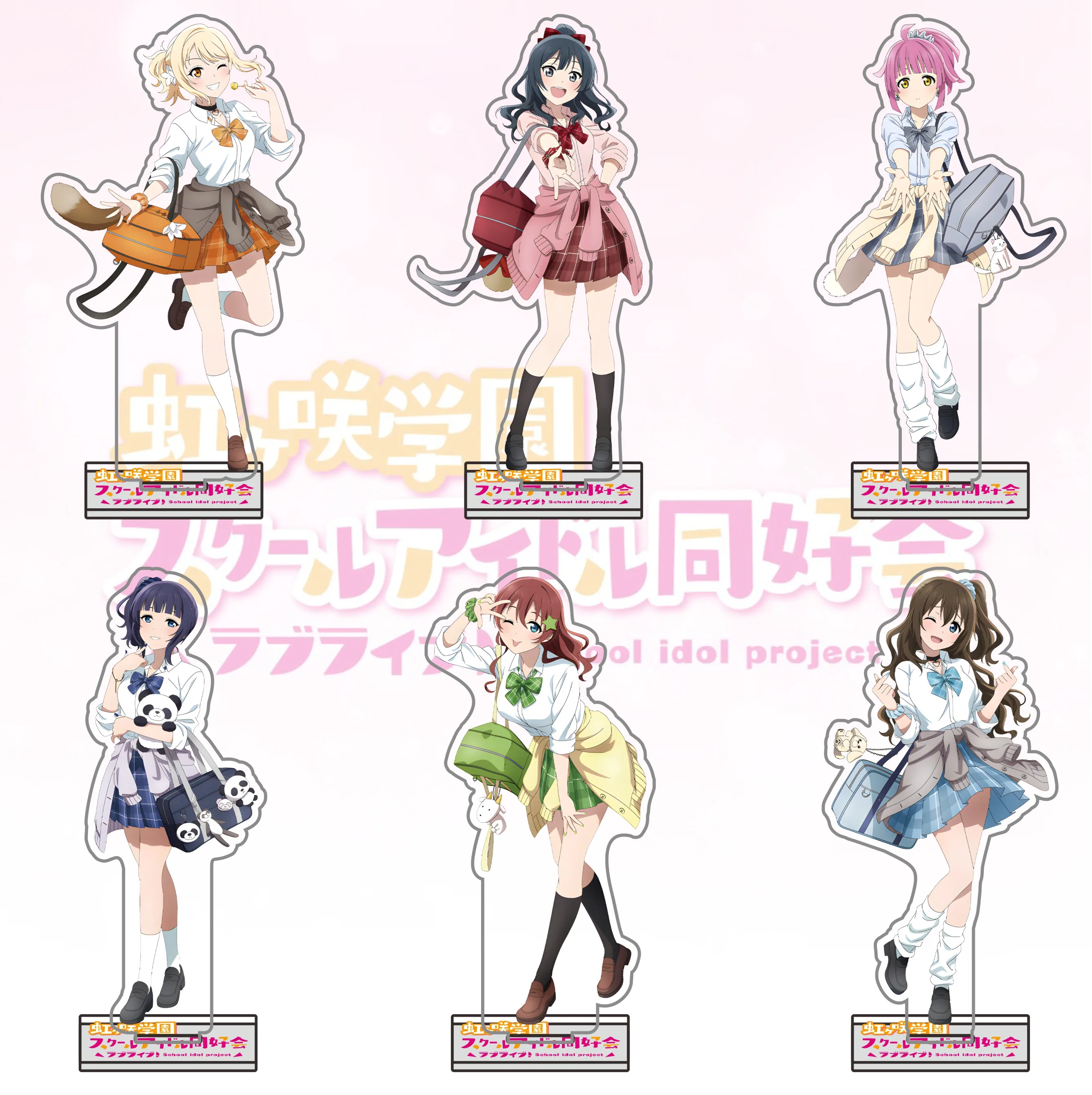 ¡Amor del anime en vivo! Lovelive soporte acrílico Nijigasaki Honoka Kousaka Nozomi Tojo Shizuku Osaka Konoe Kanata Setsuna Yuki juguete para regalo