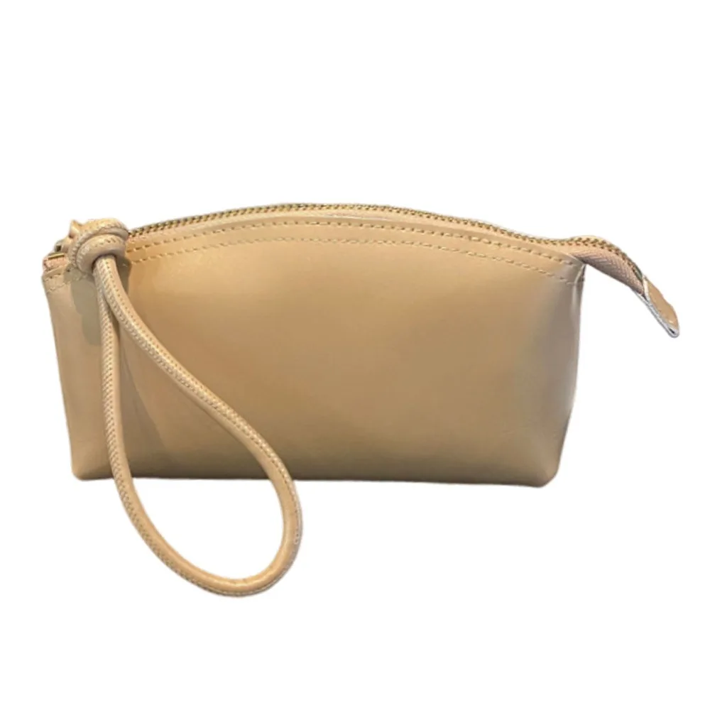 

Вместительная сумка-клатч из кожи растительного дубления, легкая, роскошная, с простым дизайном, в форме ракушки, из натуральной кожи