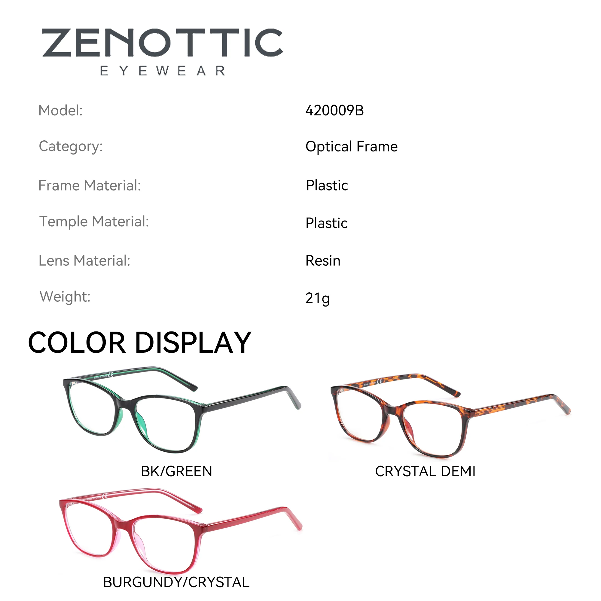 ZENOTTIC Fashion Unisex Anti-Blue Light Glasses Anti-Computer Radiation Anti-Mobile Phone Radiation