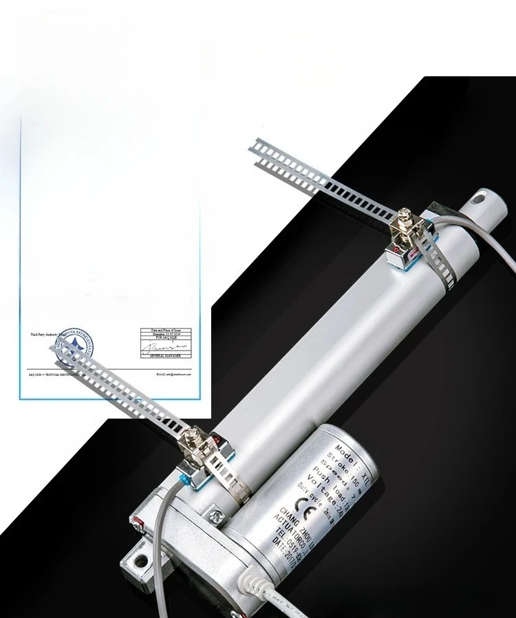 The stroke of both ends of the electric push rod can be adjusted, and the external stroke push rod can be moved at any position.