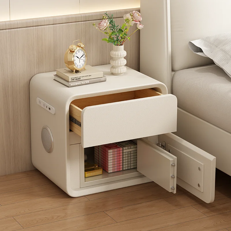 *-*Modern Cream Style Bedside Table Safe Furniture Clearance Full Bedroom Furniture As A Side Of The Bed Comfortable With Drawer