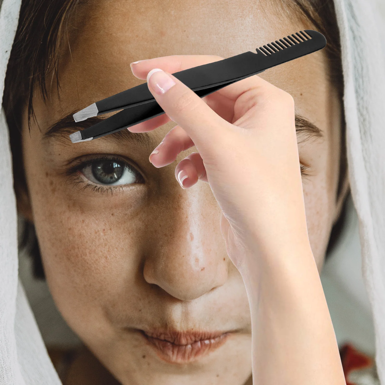 4 pçs pinças de sobrancelha de aço inoxidável profissional pinças inclinadas conjunto ferramentas de beleza de remoção de pêlos faciais para mulheres