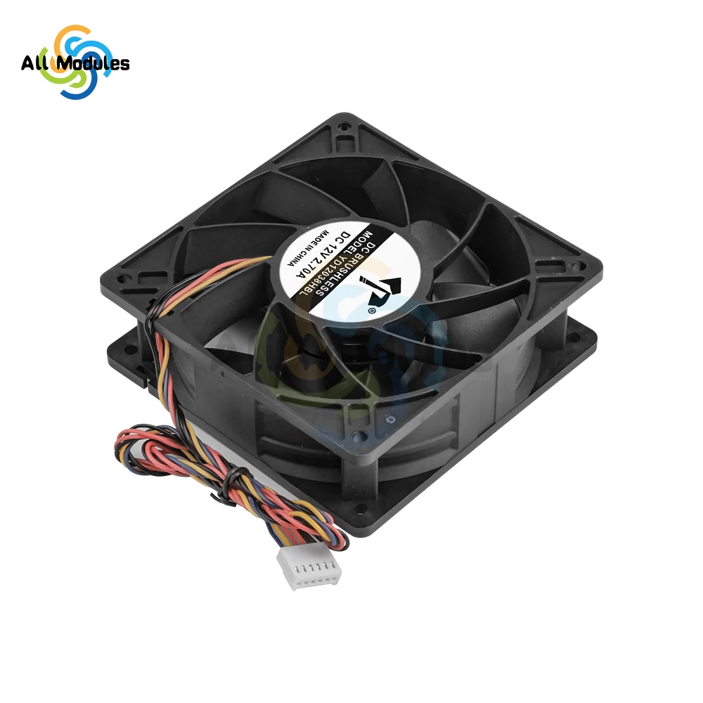 120x120x38mm 12v Ball Bearing Fan for 12038 120mm 2.7A High RPM Speed Air FLow Miner Cooling Fans