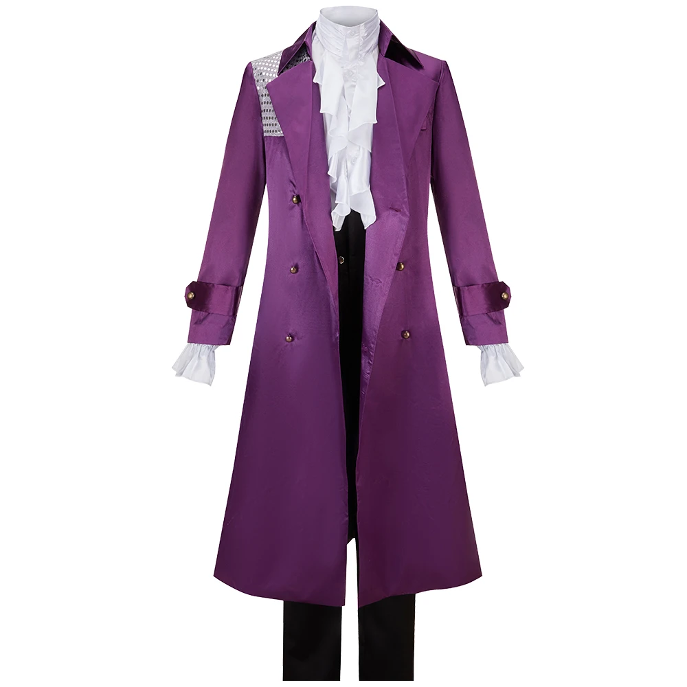 

Prince Rogers Nelson Purple Rain Cosplay Costume Medieval Concert Rock Singer Costume Parent-Child Costume Halloween Set