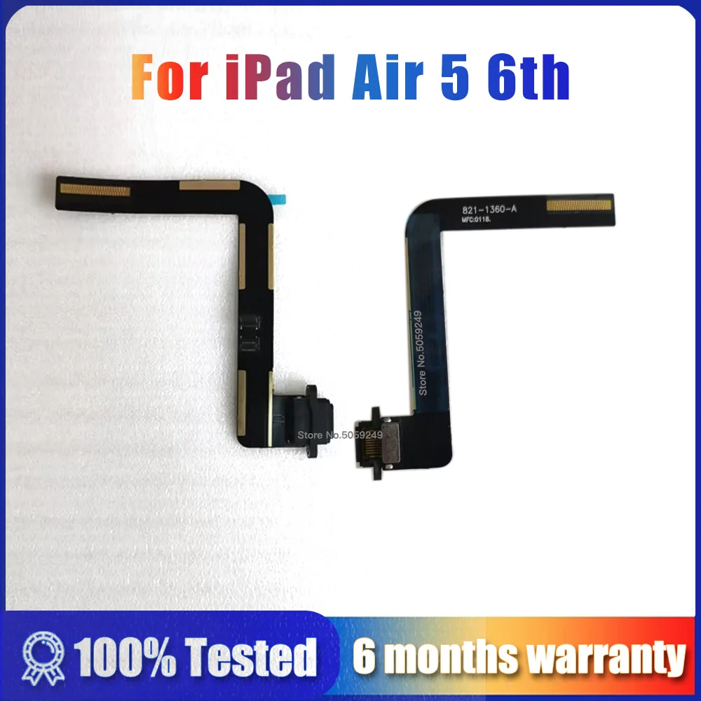 New Charging Port Dock USB Connector For iPad Air 5 6th 2017 2018 A1822 A1823 A1893 A1954 A1474 A1475 A1476 Data Flex Cable