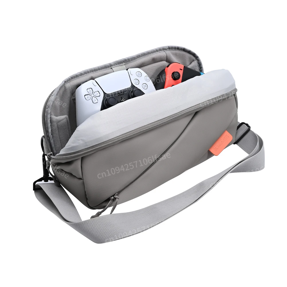

Carrying Case with Mesh Pocket Game Conslole Case Splashproof Protective Travel Case for Switch/ROG Ally X/PS Portal/Steam Deck