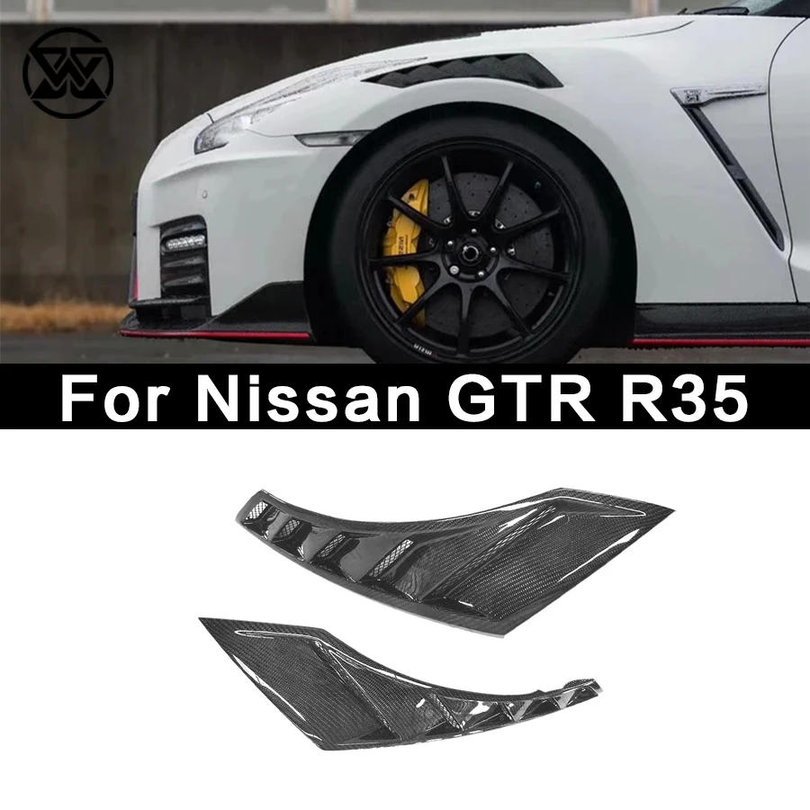 Carbon Fiber Rear Spoiler Wing For Nissan GTR 350Z GTR35 2008-2018 V Style Car Rear Trunk Lid Tail Fins Upgrade