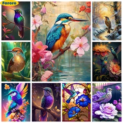 Hummingbird 5D Diamond Art Painting Colorful Bird Picture DIY Diamond Embroidery Cross Stitch Home Wall Decoration Handmade Gift