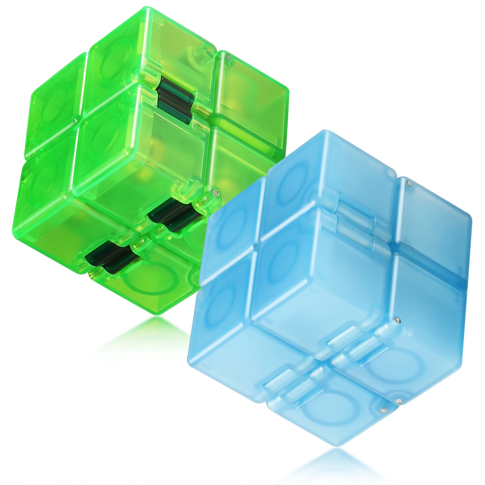 لعبة فيدجيت الحسية إنفينيتي كيوب، لعبة تململ للأطفال والكبار، لعبة صغيرة رائعة لتخفيف التوتر والقلق ووقت القتل