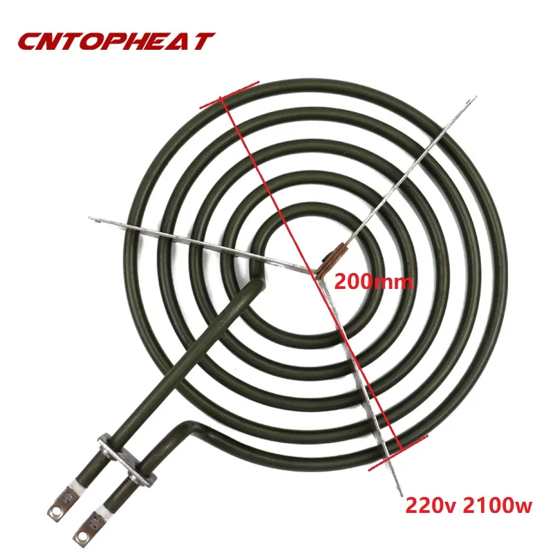 Đồng Hồ Nam Dây Thép Không Gỉ Điện Hình Ống Nóng 220V 1900W Lò Nướng Nóng Bếp Làm Nóng