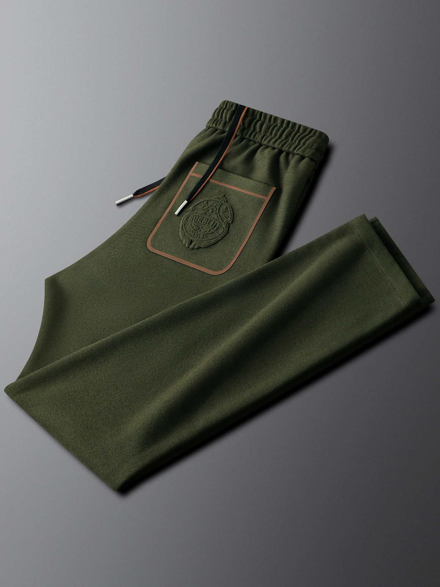 

Wool Blend Men's Slim Fit Straight Leg Sport Casual Pants Deep een Spring New Sle Sweatpants by Ja Charles