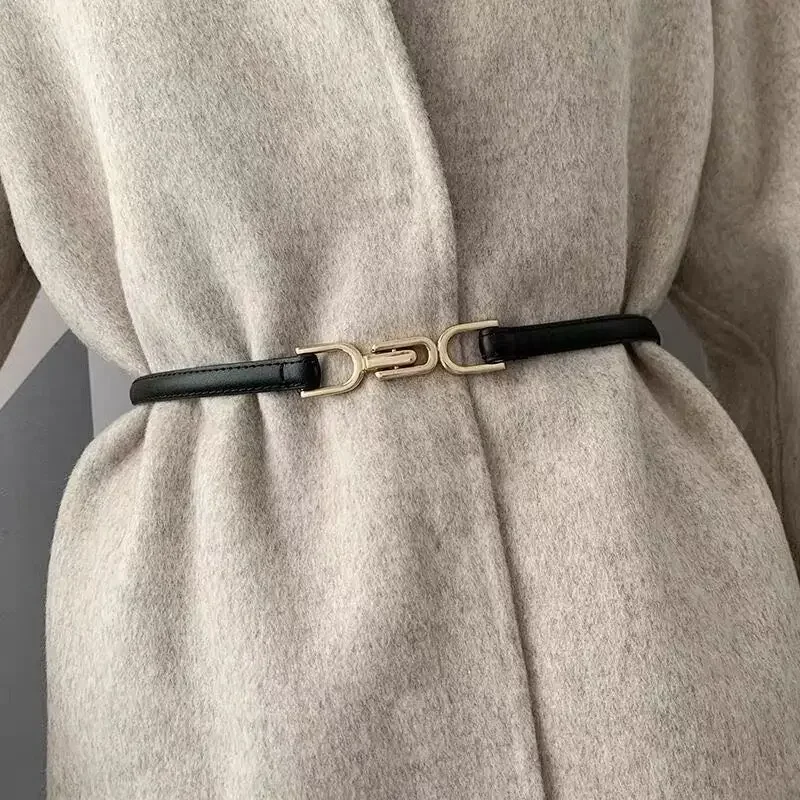 Korean Fashion Belts for Woman Zinc Alloy Special Buckle Belts Woman Dress Shawl Belts Summer Lightweight Belt