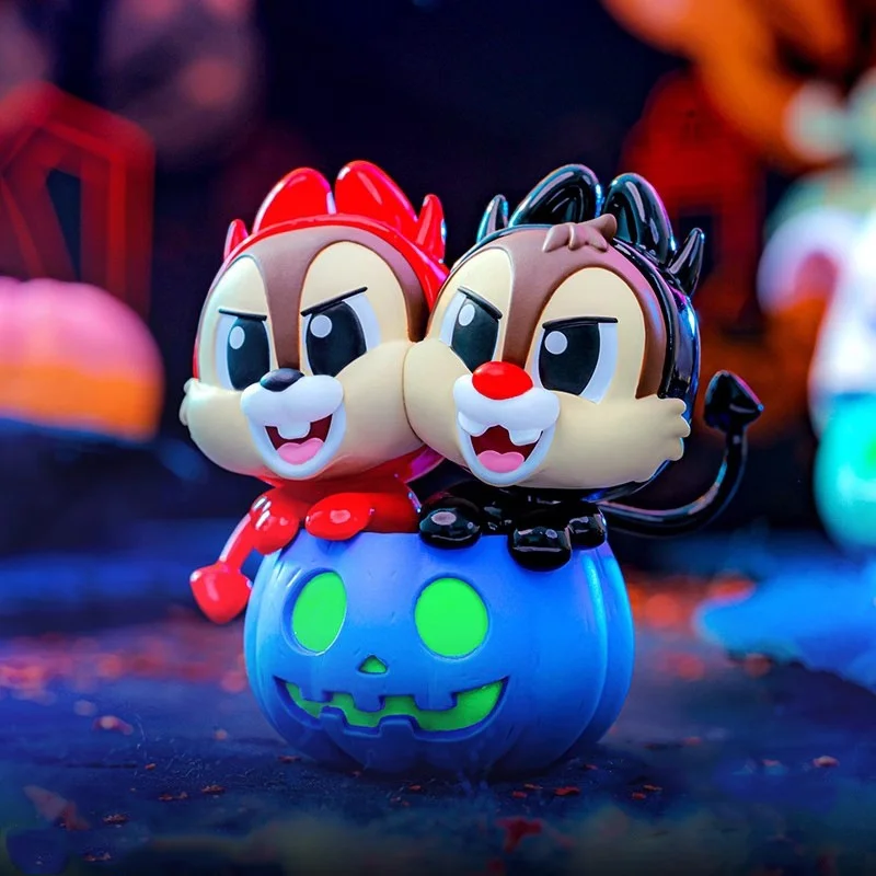 Auténtico Mickey Mouse y sus amigos serie calabaza caja ciega punto regalo de Halloween pieza de exhibición figura de juguete coleccionable