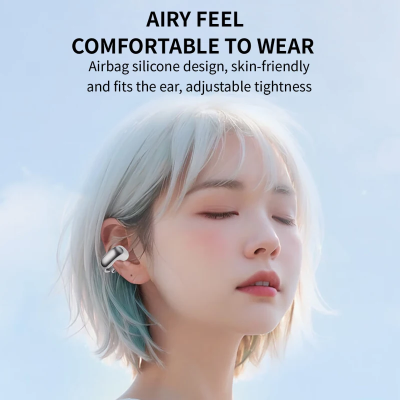 V12 Open Earphone HiFi Stereo HD Mic Call Headphones Outdoors Sports Ear Clip Headset Wireless Bluetooth Earbuds For BOSE Ultra view 2