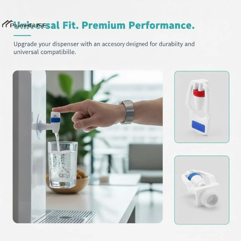 1/2 PCS Push Type Water Dispenser Plastic Tap Hot Cold Blue Valve For Water Tank Drinking Fountains