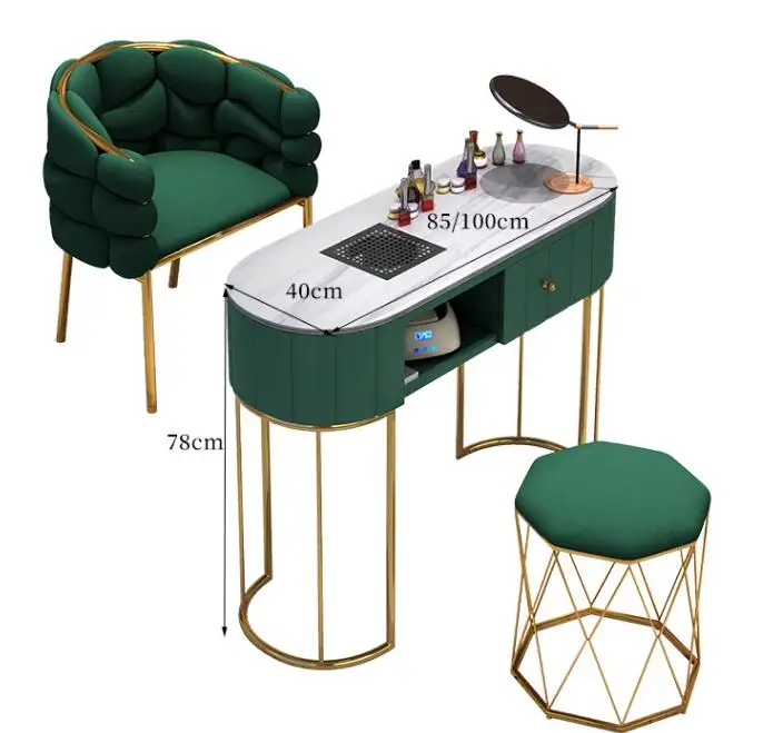 Nagel Enhancement Tafel En Stoel Pak Netto Rode Bank En Stoel