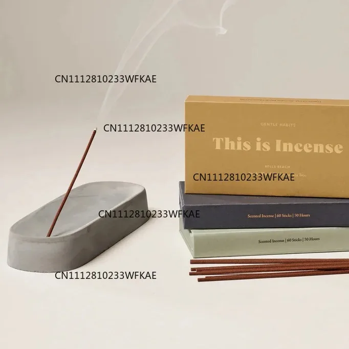 3Pcs creative simplicity and high-end sense, cement incense insert home ornament