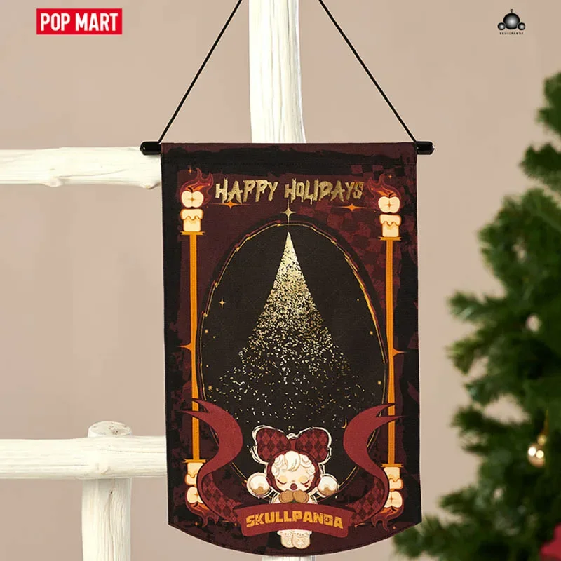 POP MART SKULLPANDA Tell Me What You Want Series Hang Up A Flag 100% Original Cute Anime Figure Desktop Ornament Collection Gift