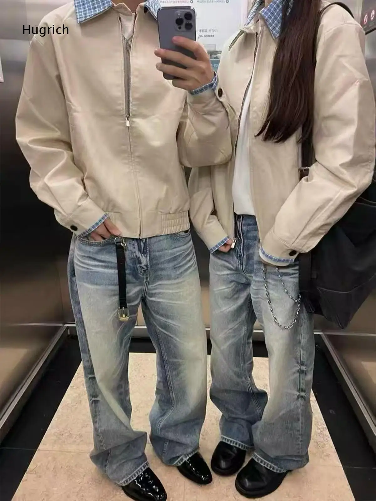 Gradient Bleach Faded Distressed Wide Leg Jeans Mens Y2K Hip Hop Vintage Skate Loose Denim Pants