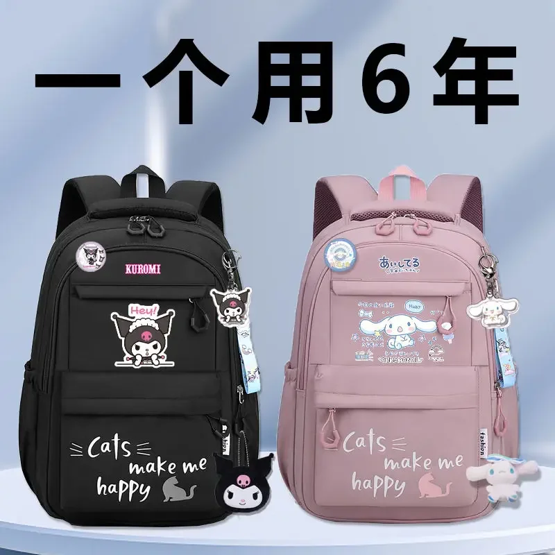 Mochila escolar Sanrio Cinnamoroll Babycinnamoroll Clow M para estudiantes, ligera y de gran capacidad para niños