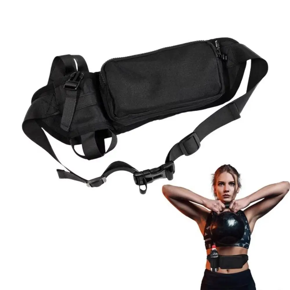 

Multifunctional Elastic Running Belt Nylon Adjustable Sports Bag with Water Bottle Waist Bag Running