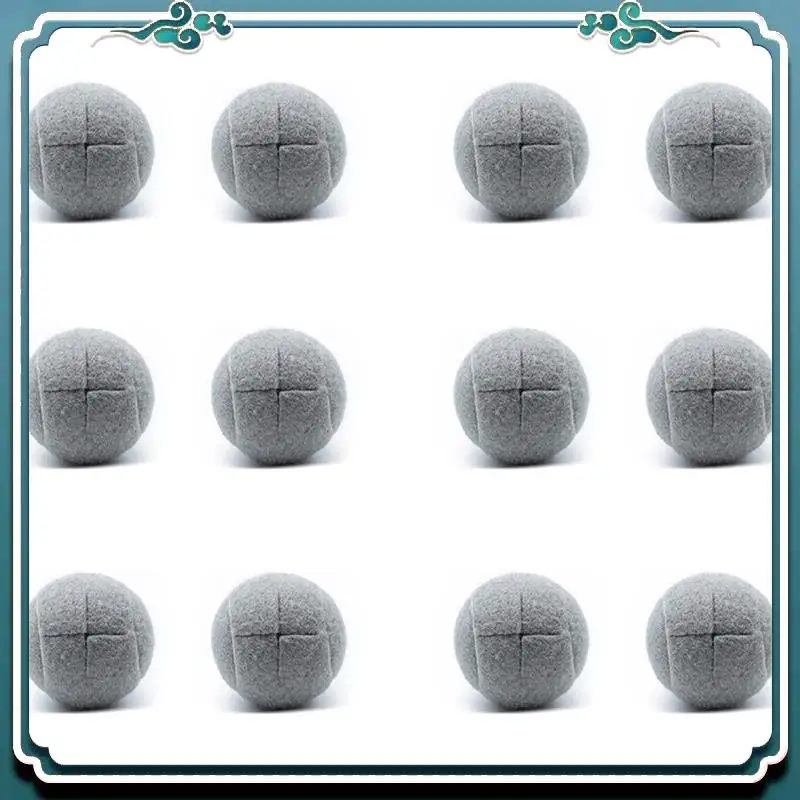 

A65G-12 PCS Precut Walker Tennis Ball For Furniture Legs And Floor Protection, Heavy Duty Long Lasting Felt Pad Covering,Grey