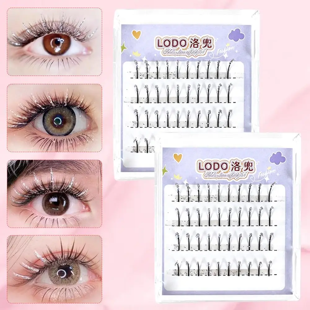 Faux cils C Curl neige rêveur fée cils naturel maquillage des yeux agrandir les yeux Festival de noël outil de maquillage