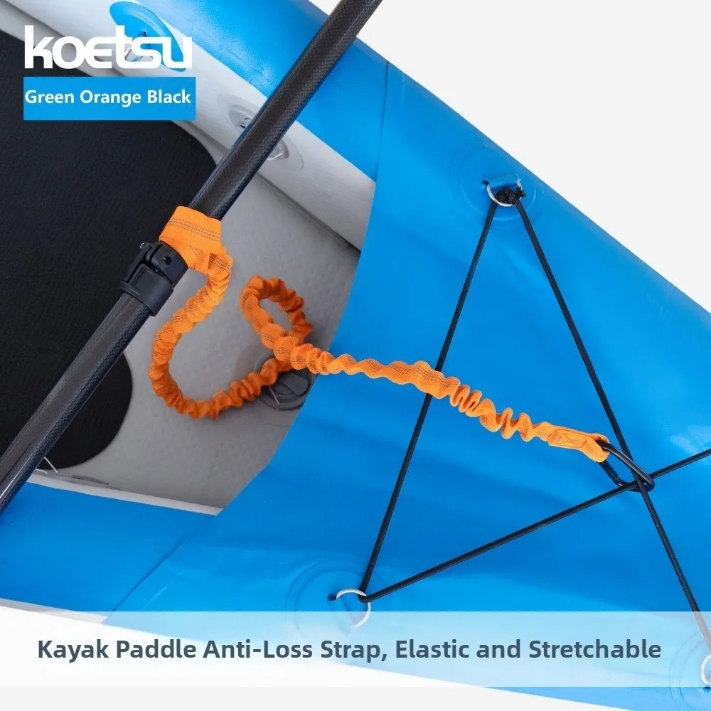 100cm Kayak Paddle Elastic Rope Anti Drop Multicolored Reflect Light Fixed Slurry Surfboard Traction Parts for Kayak Canoe