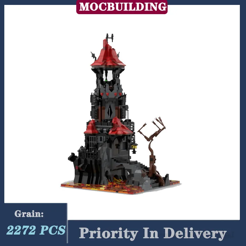 

MOC Street View Architecture Tower Model Assembly Building Blocks Dark Movie Collection Toy Gifts