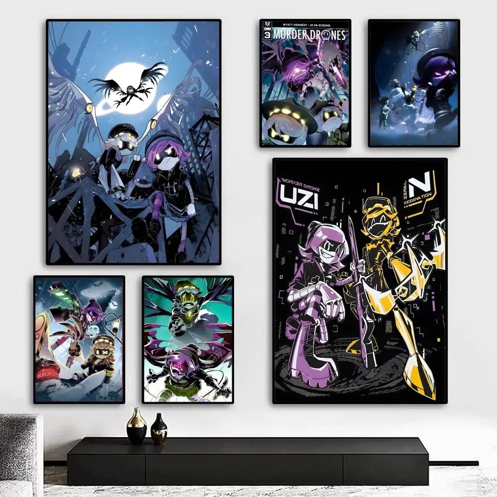 Animation M-Murder Drones Poster Art print wall decor ideal for living room, bedroom, bar, parlor, and home gifting
