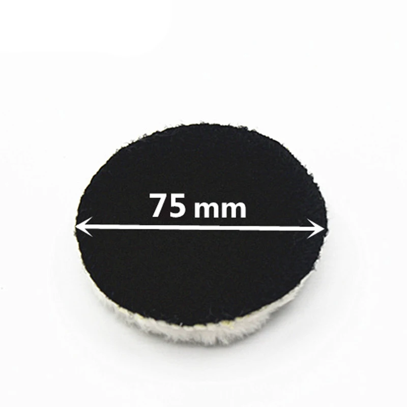 10pcs 3inch Artificial wool Waxing Polisher Bonnet For Rotary Tool Polishing Pads White Buffing Auto Soft Car 75mm