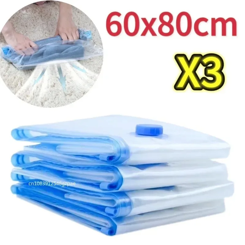 NEUE 3/5PCS Vakuum-Aufbewahrungsbeutel für Kleidung, Bettwäsche, platzsparende Beutel, Aufbewahrung von Vakuum-Dichtungspaket, komprimierte Organizer-Tasche