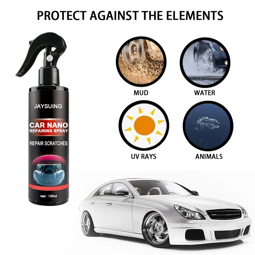 2 Bottles Car Scratch Spray Vehicle Nano Repairing Spray Car Paint Restoring Tool Car paint nano-coating liquid