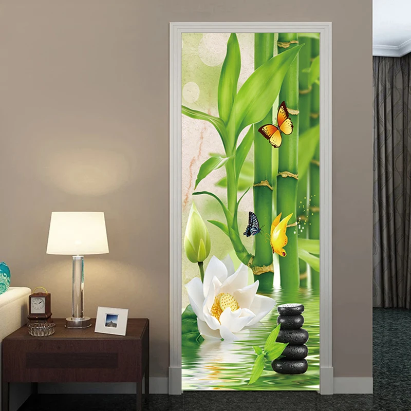 

Door Sticker Stone Home Entrance Waterproof Vinyl Diy Bathroom Poster