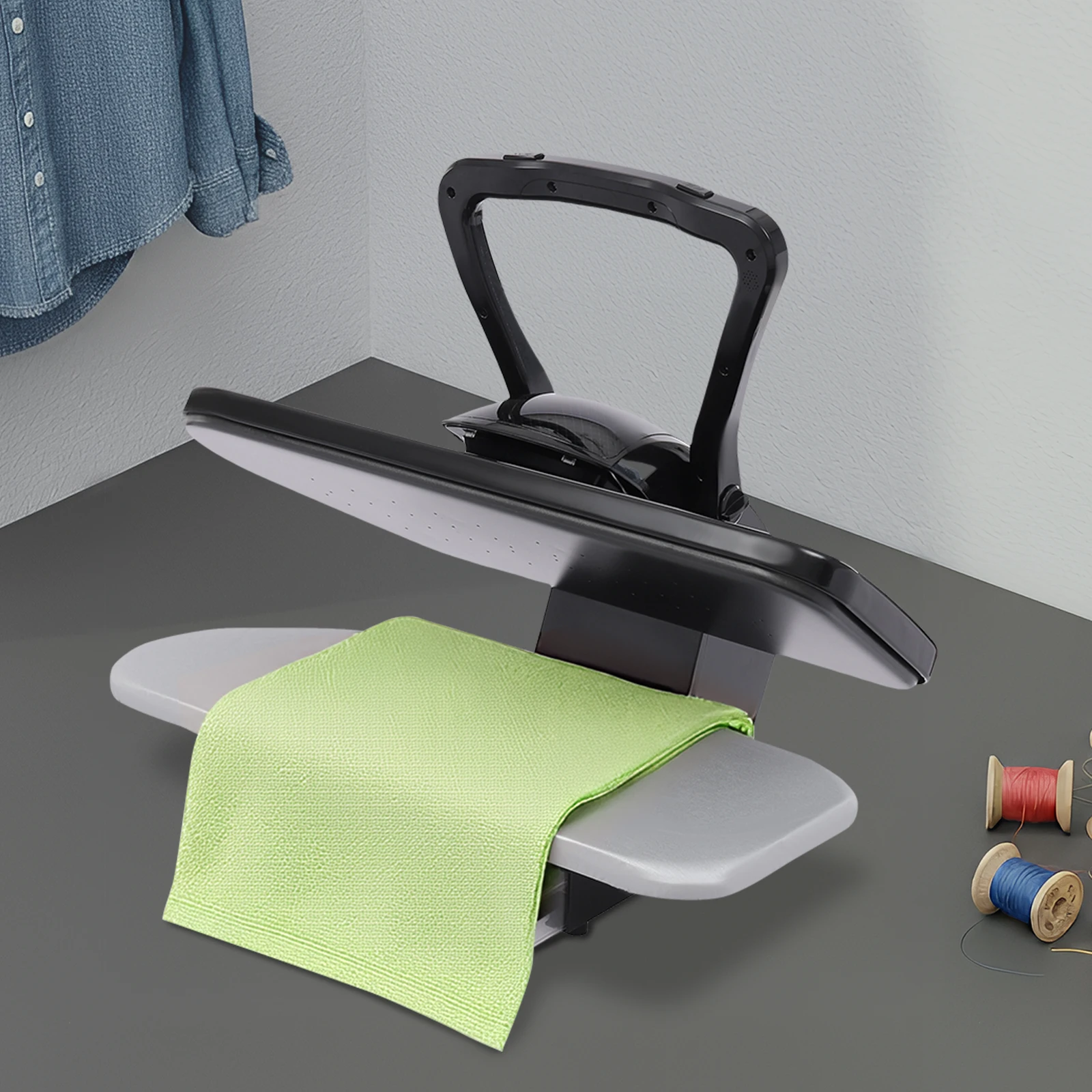 

Digital Steam Press, Intelligent Steam Press with Multiple Fabric Settings, Indoor Steam Iron Press with Touch Screen 5 Modes