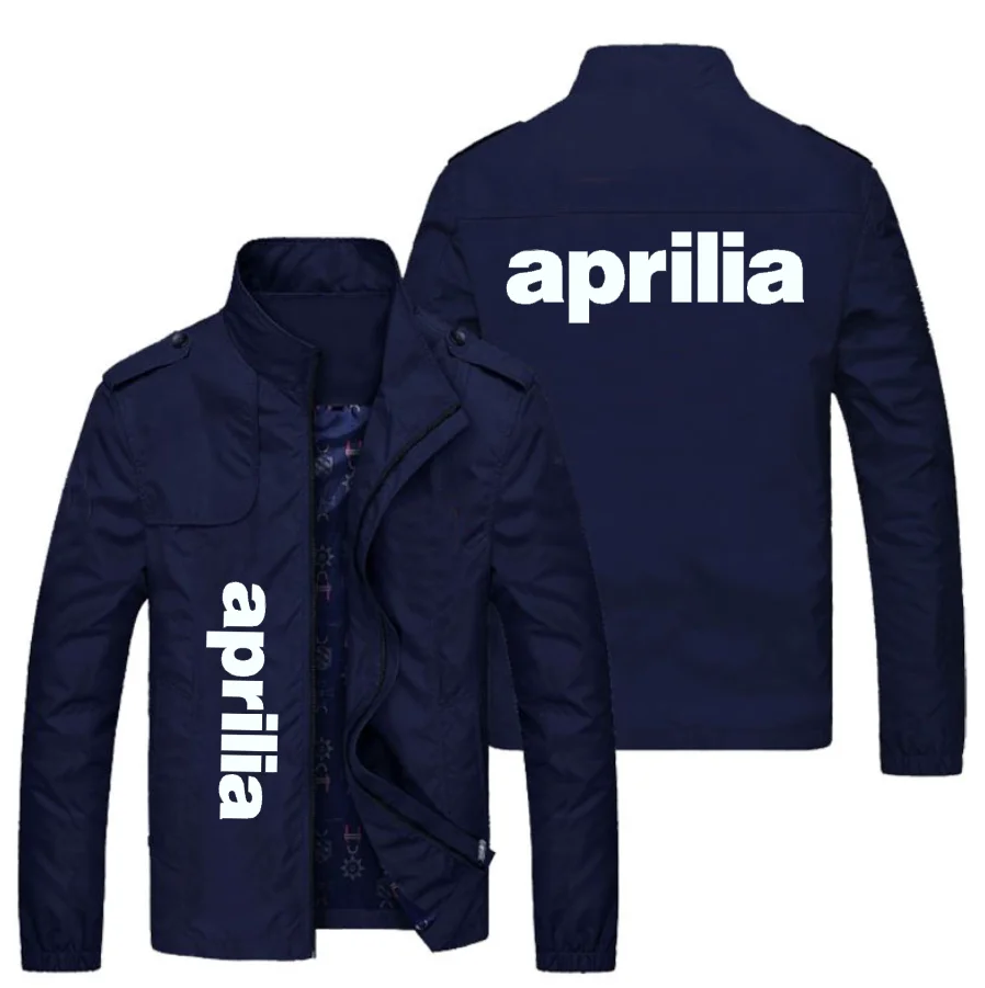 

2023 NEW Spring Autumn Men APRILIA LOGO jackets Popular Printed casual fashion loose biker jacket Men street baseball uniform