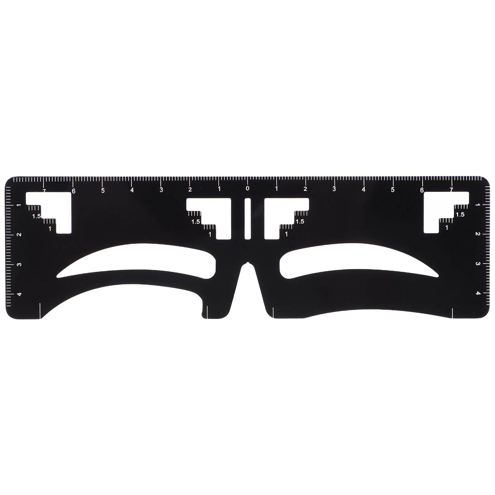 Righello per sopracciglia per donna Strumento professionale per stencil per trucco riutilizzabile Guida di misurazione del modello per modellare le sopracciglia per un perfetto