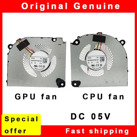 New Laptop CPU GPU Cooling Fan Cooler for Colorful P15 24 3V3 3V2 for Clevo V250 6-31-V250N-101 NA800805HHT4B10001 NB800805HHT4B