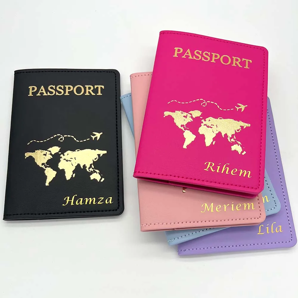Симпатичная Персонализированная Обложка для паспорта, Женская Обложка с держателем для пар