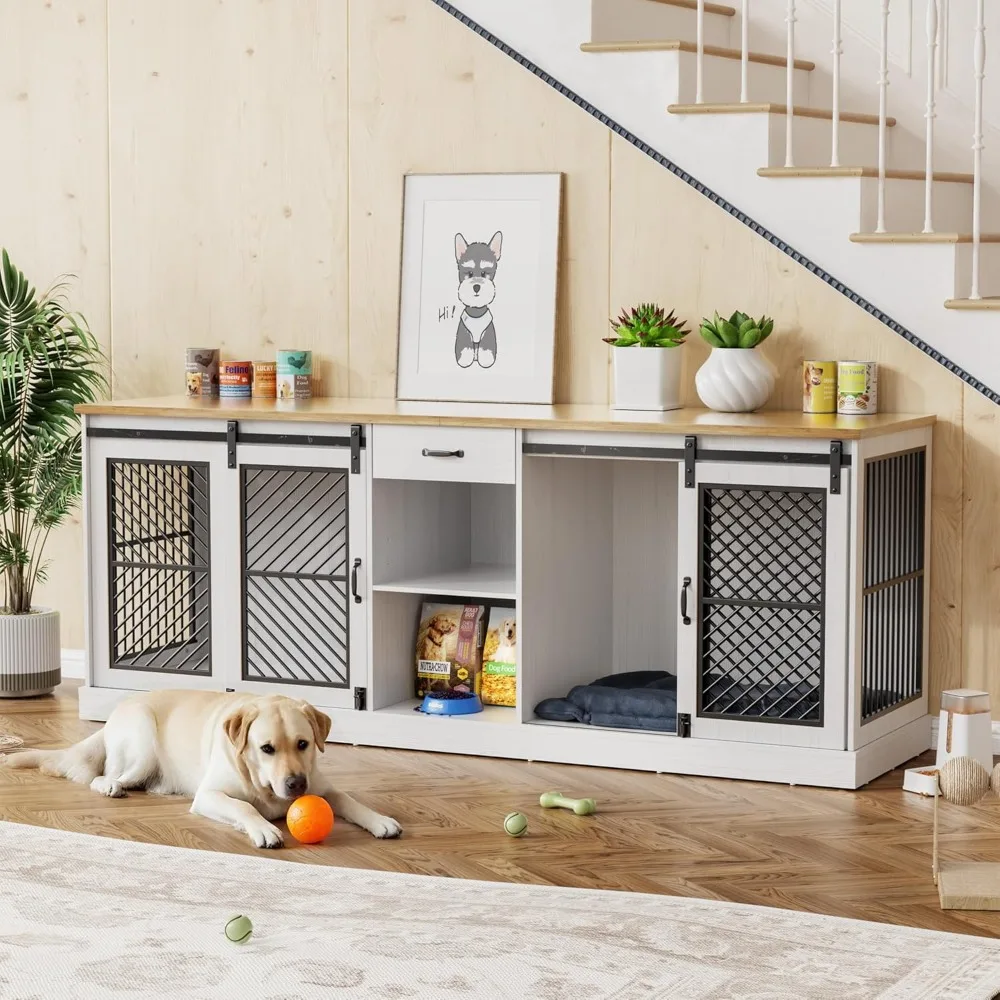 87" Dog Crate Furni… - image