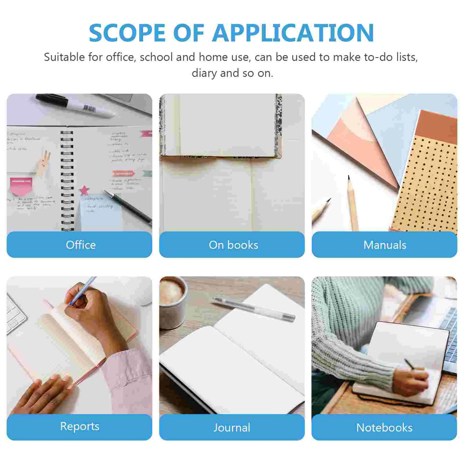 15 Pcs Index Label Report Dividers Office Use Binder Tabs Sticker Eye-catching with Household Paper Journal