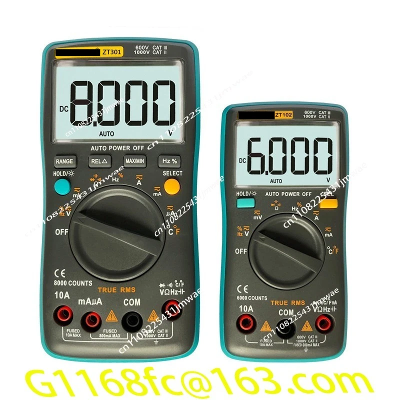 ZT301ZT302ZT303ZT300AB High Precision Digital Multimeter True RMS Measurement Medium Meter