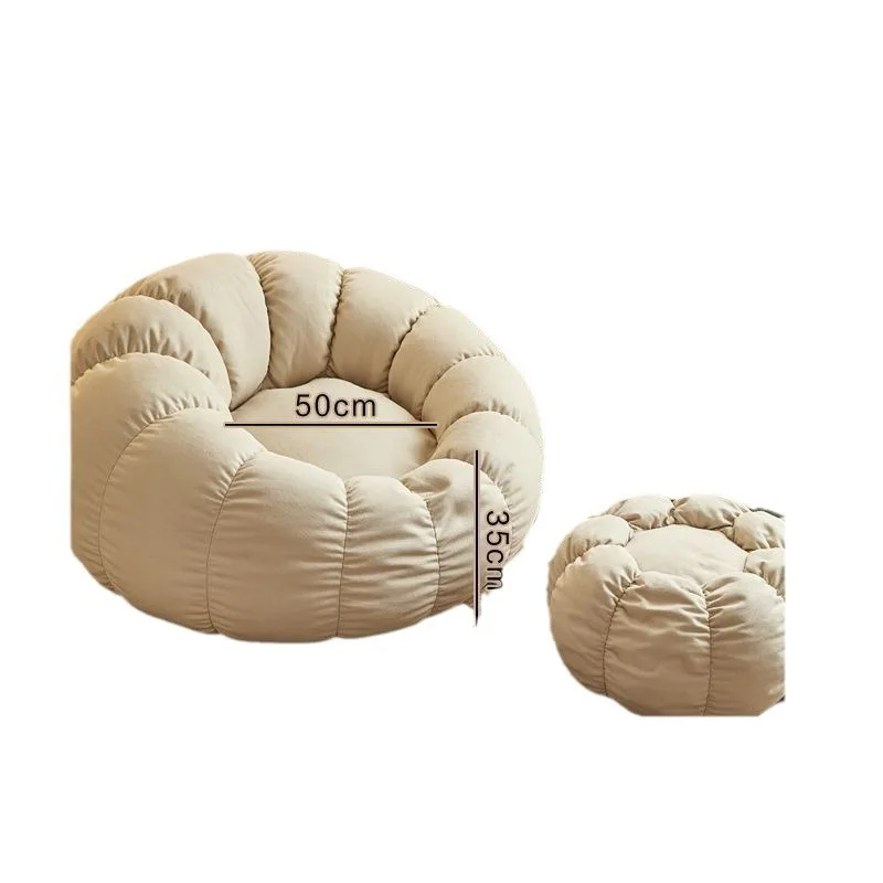 Lazy sofa bean bag bedroom Internet celebrity princess style rental house on the ground sofa small apartment
