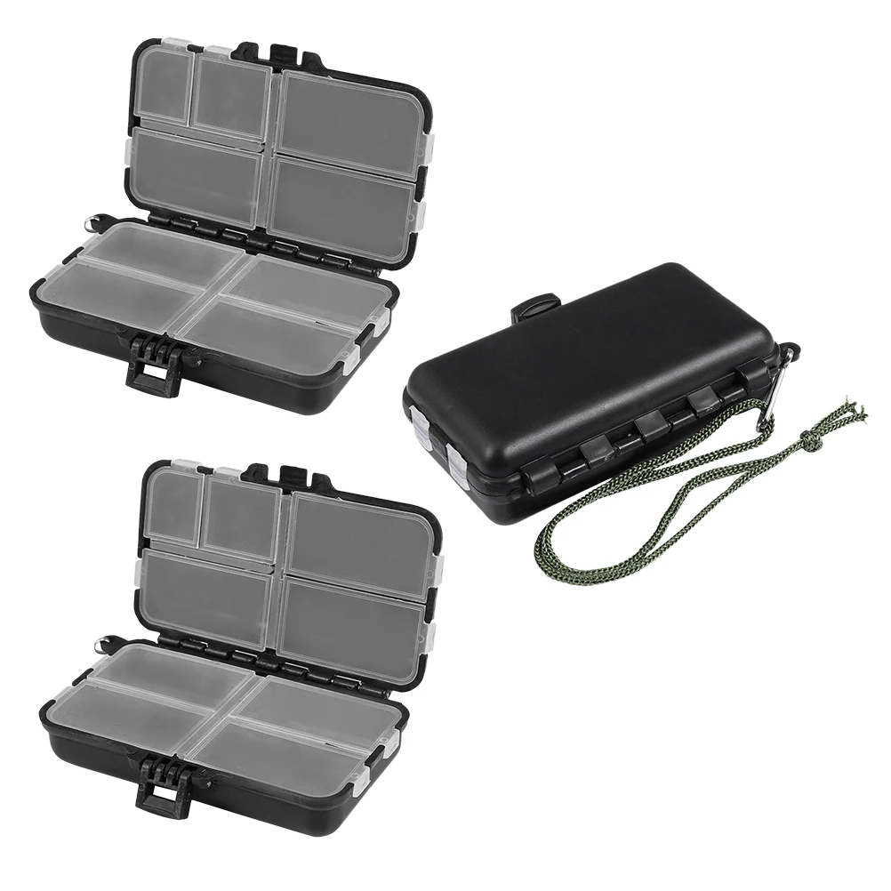 

3 Pcs Lures Storage Box Organizer Durable Tackle Organizer Bait Container Portable Nail Keeper Accessories