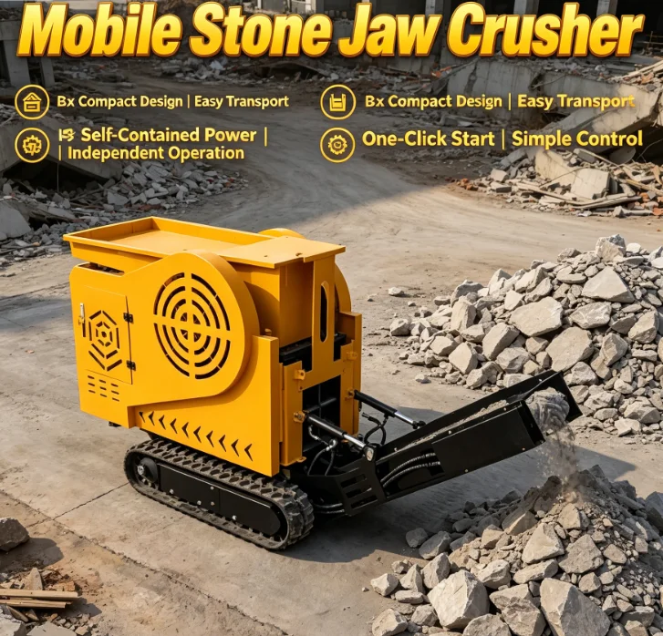 Customized Mini Mobile Jaw Crusher Small Mobile Stone YG-430 Driven Crawler Mobile Jaw Crusher For Sales